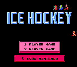 Ice Hockey Title Screen